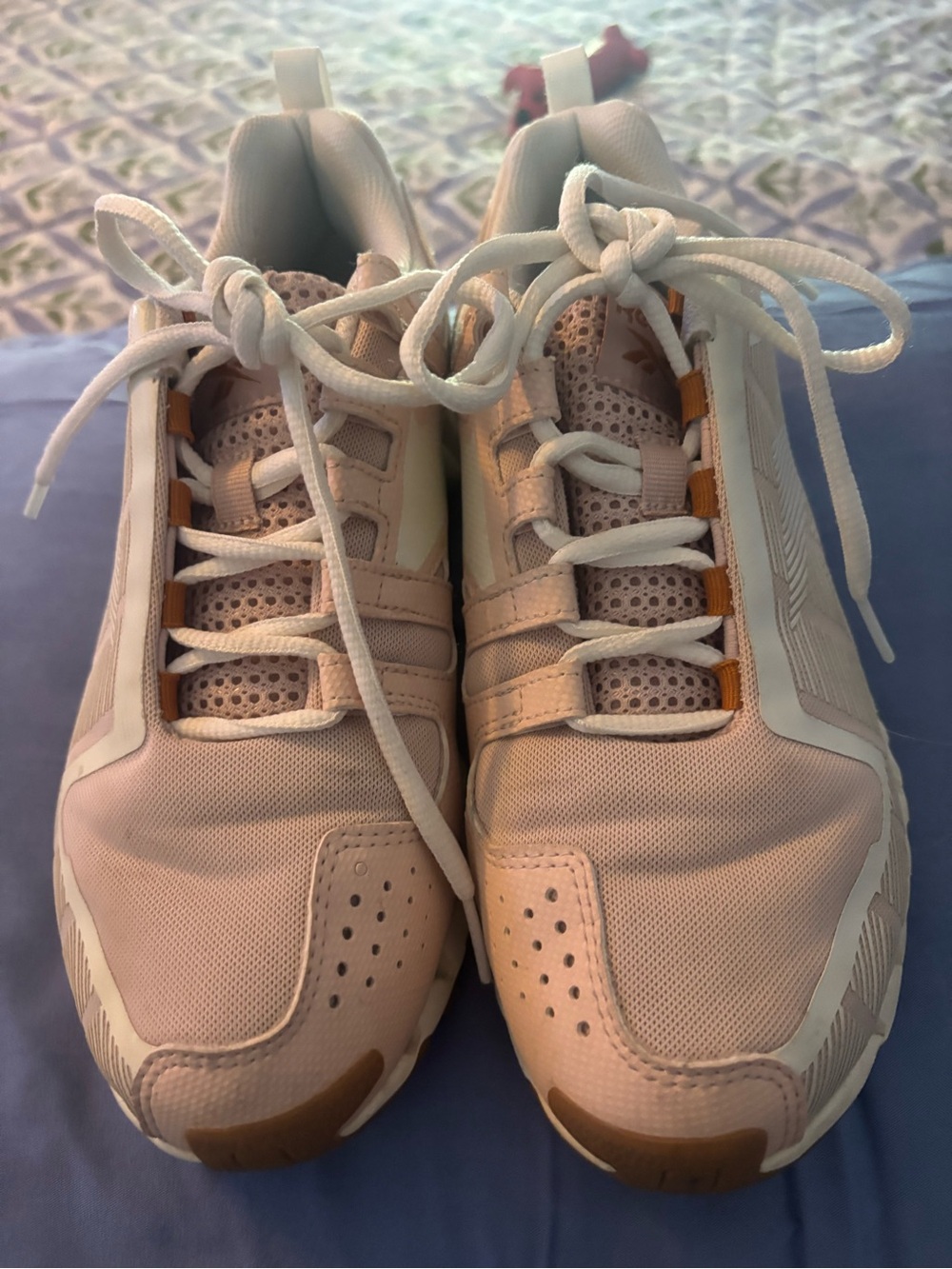 Reebok Light Pink Athletic Sneakers with White Laces